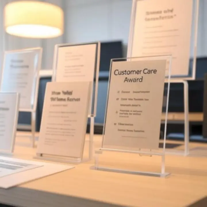 Ekspozycja nagród i wyróżnień za obsługę klienta Room Lighting Hub